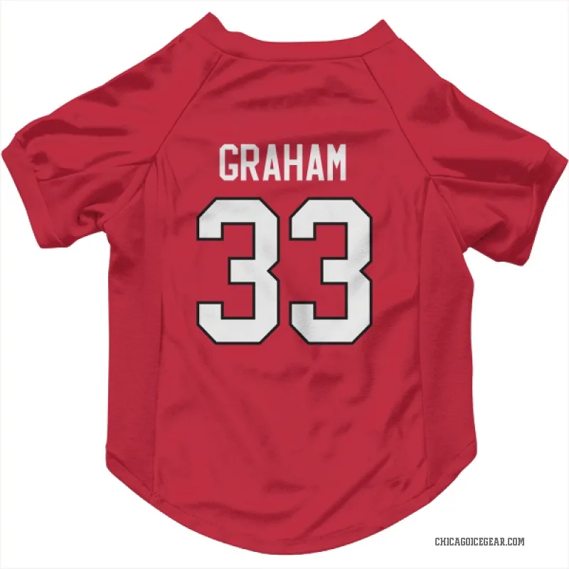 Dirk Graham  Red Chicago Blackhawks  Cat & Dog Pet Jersey