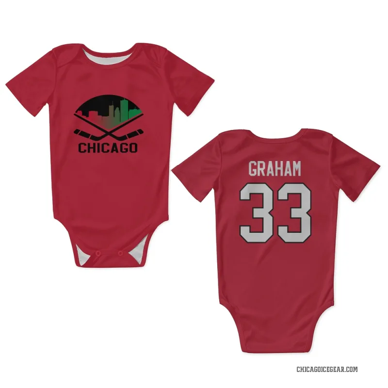 Dirk Graham  Red Chicago Blackhawks  Newborn & Infant Bodysuit