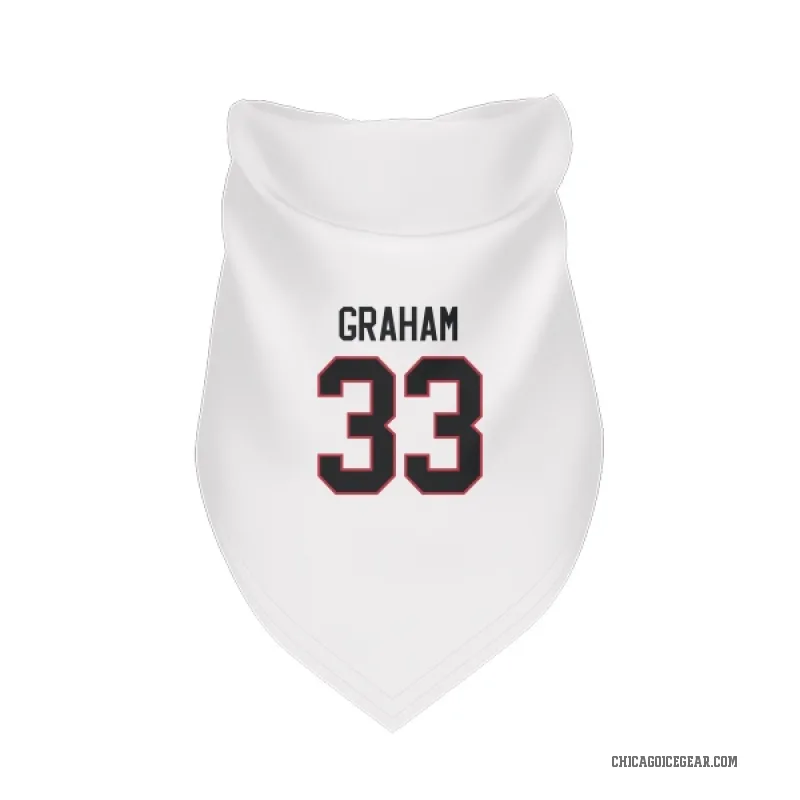 Dirk Graham  White Chicago Blackhawks  Cat & Dog Pet Bandana