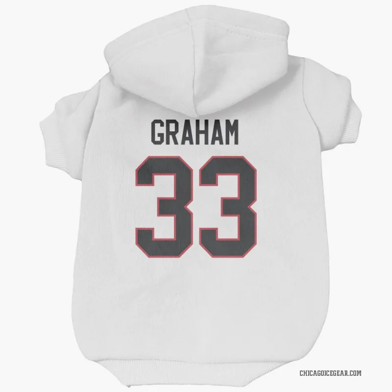 Dirk Graham  White Chicago Blackhawks  Cat & Dog Pet Hoodie