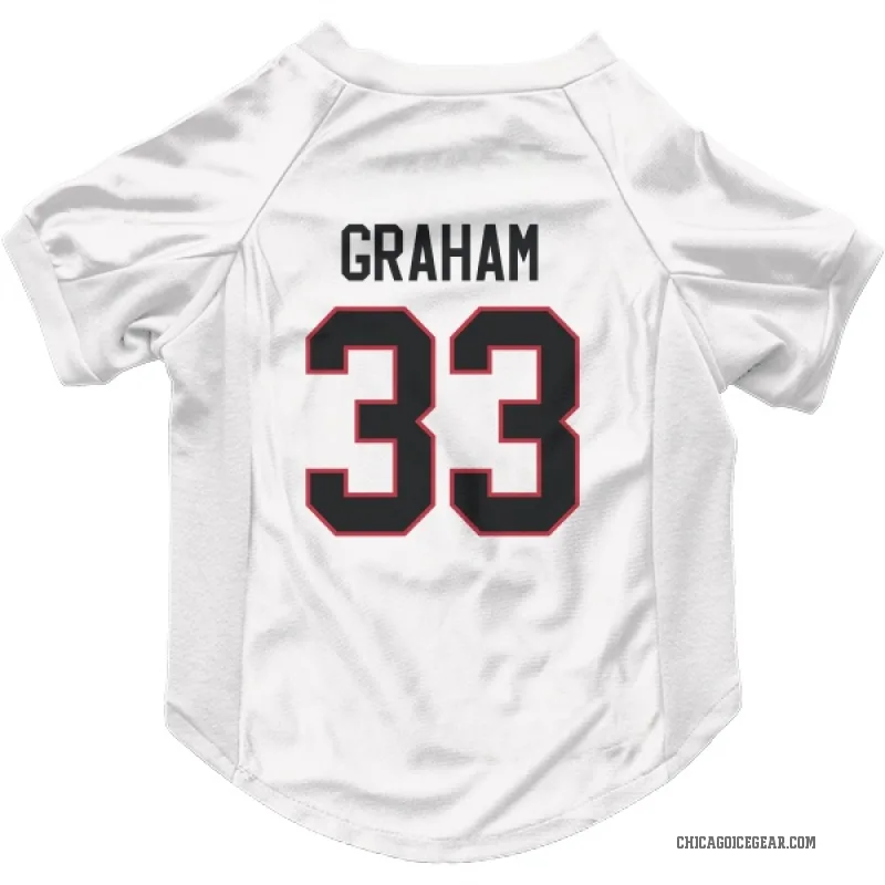 Dirk Graham  White Chicago Blackhawks  Cat & Dog Pet Jersey