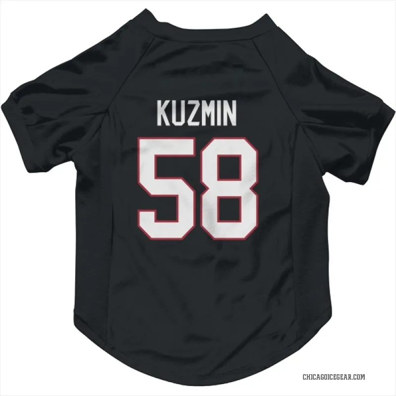 Dmitry Kuzmin  Black Chicago Blackhawks  Cat & Dog Pet Jersey