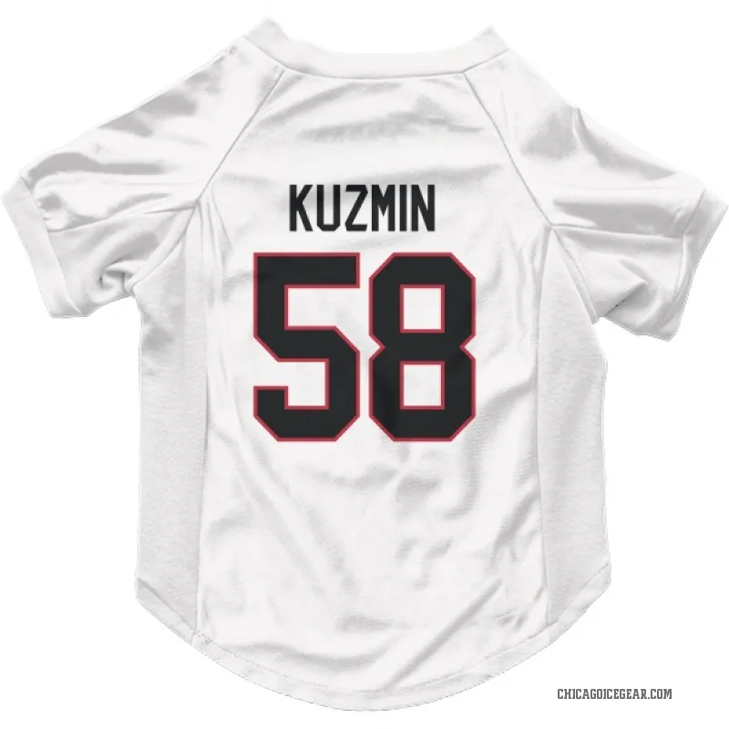 Dmitry Kuzmin  White Chicago Blackhawks  Cat & Dog Pet Jersey