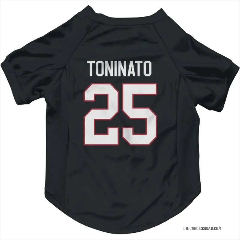 Dominic Toninato  Black Chicago Blackhawks  Cat & Dog Pet Jersey