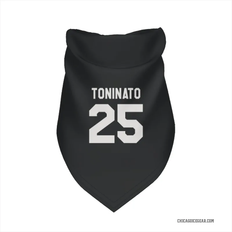Dominic Toninato  Black White Chicago Blackhawks  Cat & Dog Pet Bandana