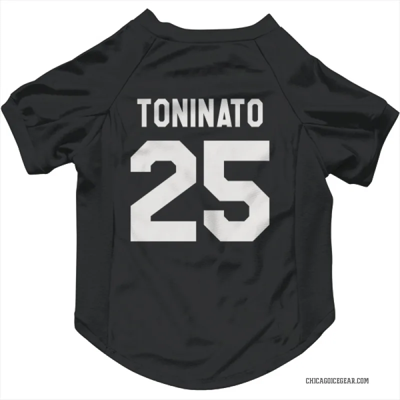 Dominic Toninato  Black White Chicago Blackhawks  Cat & Dog Pet Jersey