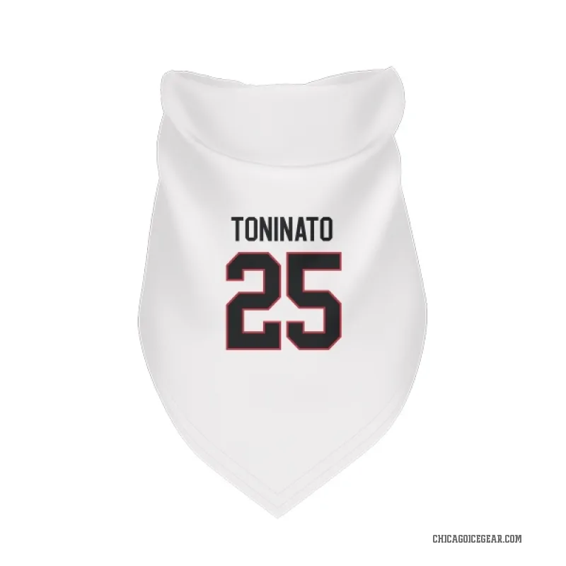 Dominic Toninato  White Chicago Blackhawks  Cat & Dog Pet Bandana