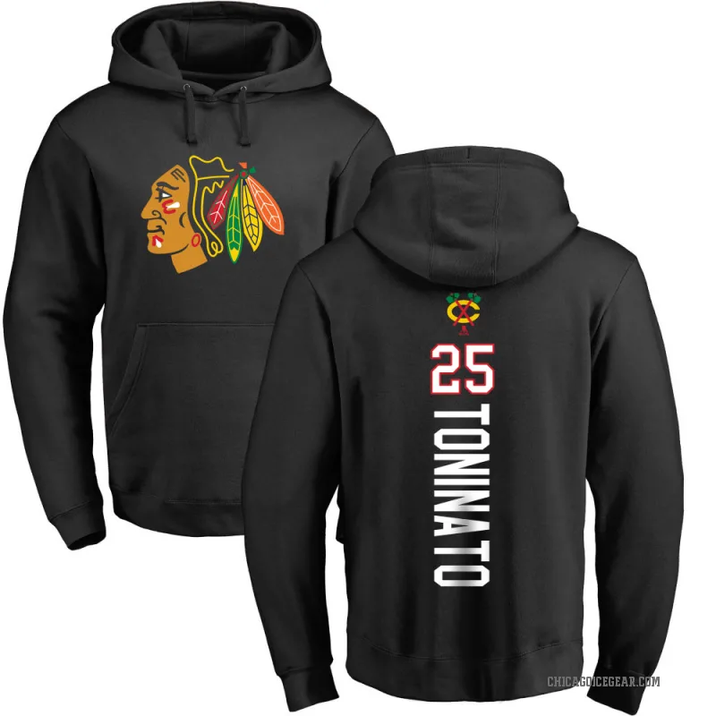 Dominic Toninato Youth Black Chicago Blackhawks Branded Backer Pullover Hoodie