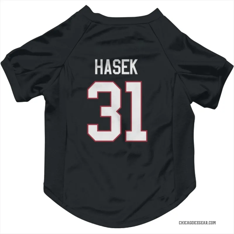 Dominik Hasek  Black Chicago Blackhawks  Cat & Dog Pet Jersey