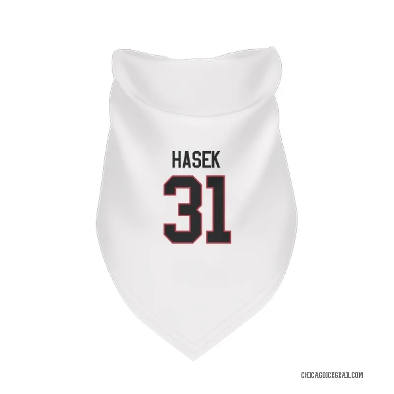 Dominik Hasek  White Chicago Blackhawks  Cat & Dog Pet Bandana