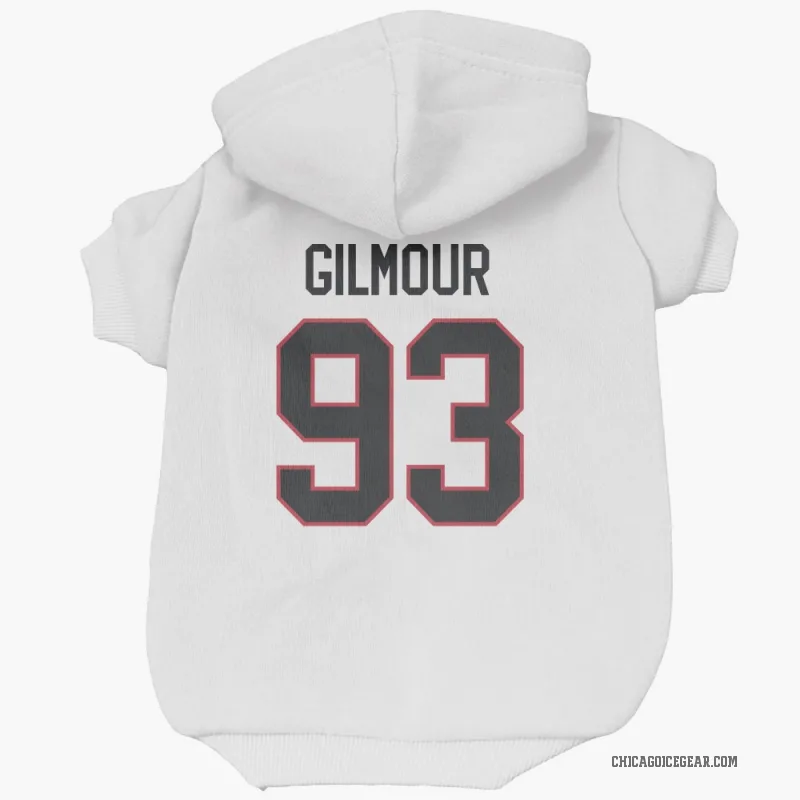 Doug Gilmour  White Chicago Blackhawks  Cat & Dog Pet Hoodie