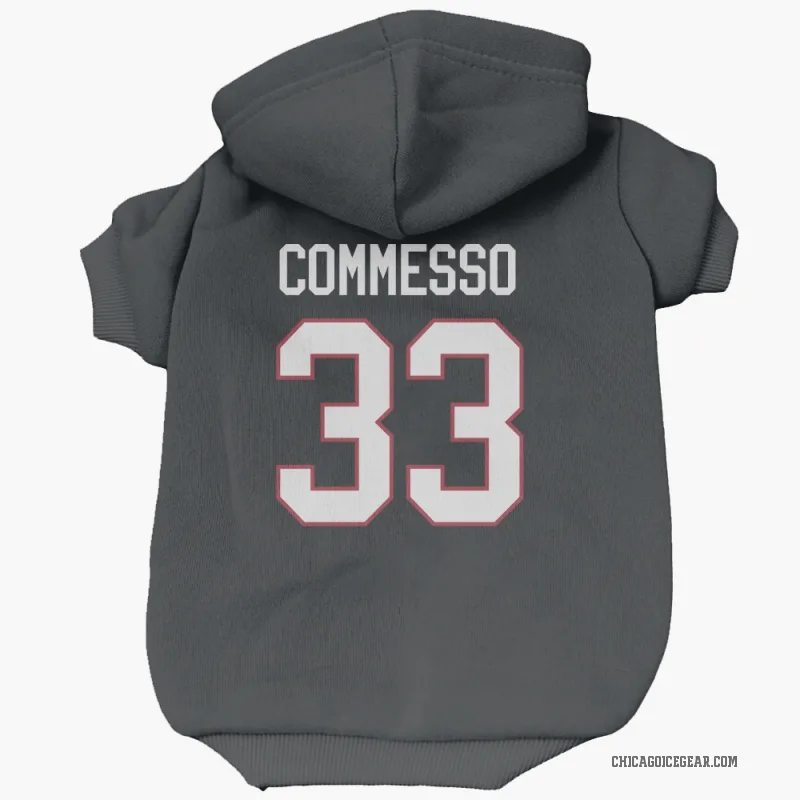 Drew Commesso  Black Chicago Blackhawks  Cat & Dog Pet Hoodie