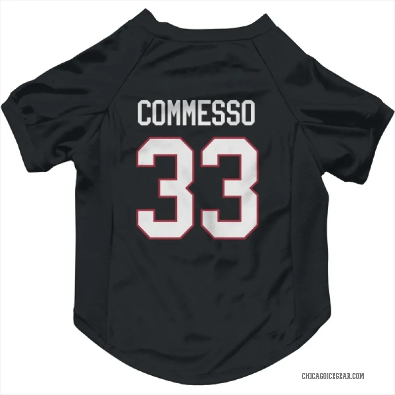 Drew Commesso  Black Chicago Blackhawks  Cat & Dog Pet Jersey