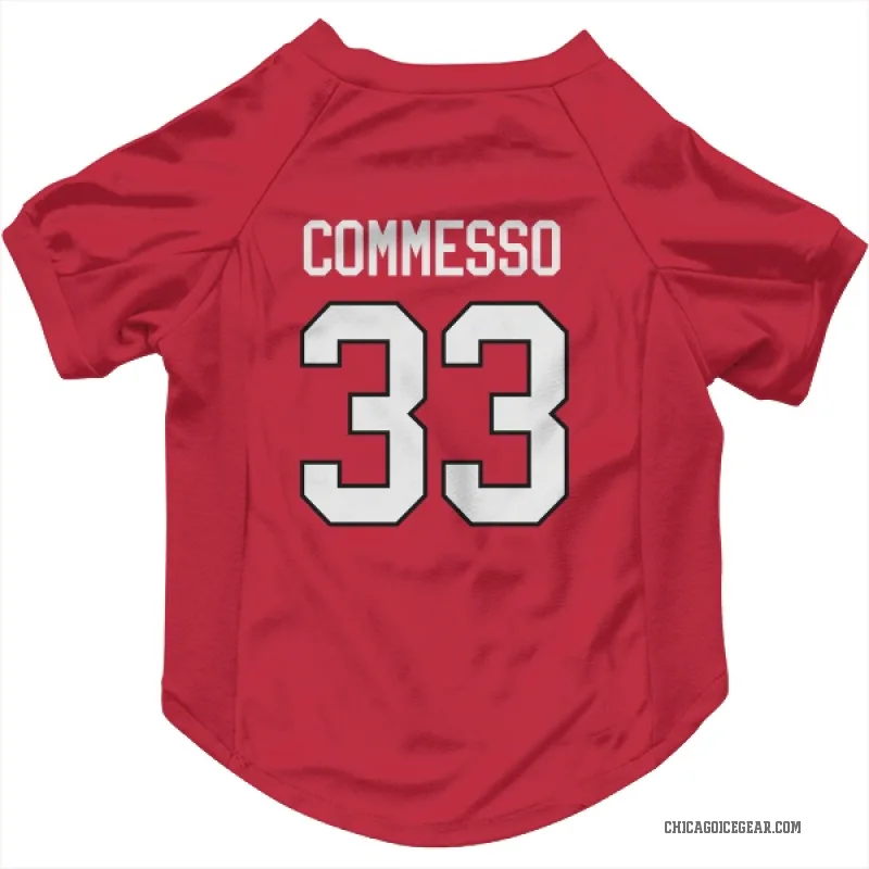 Drew Commesso  Red Chicago Blackhawks  Cat & Dog Pet Jersey