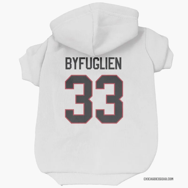 Dustin Byfuglien  White Chicago Blackhawks  Cat & Dog Pet Hoodie