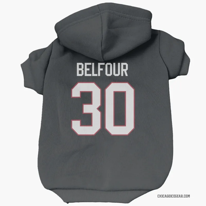 ED Belfour  Black Chicago Blackhawks  Cat & Dog Pet Hoodie