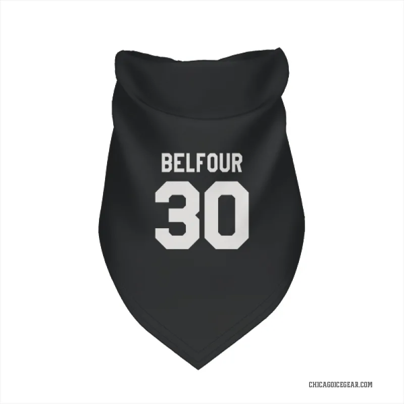 ED Belfour  Black White Chicago Blackhawks  Cat & Dog Pet Bandana