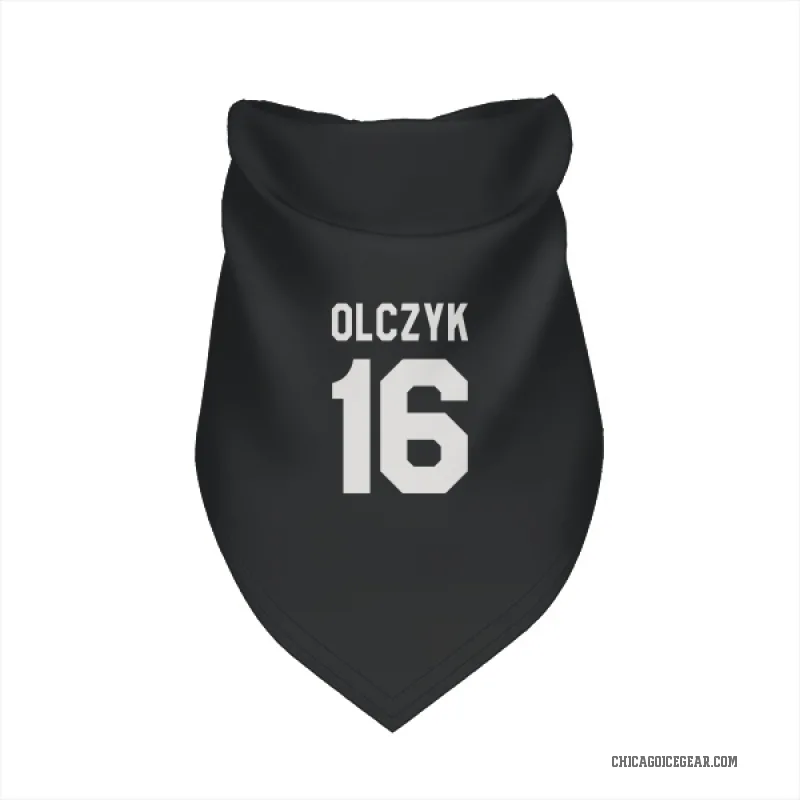 Ed Olczyk  Black White Chicago Blackhawks  Cat & Dog Pet Bandana