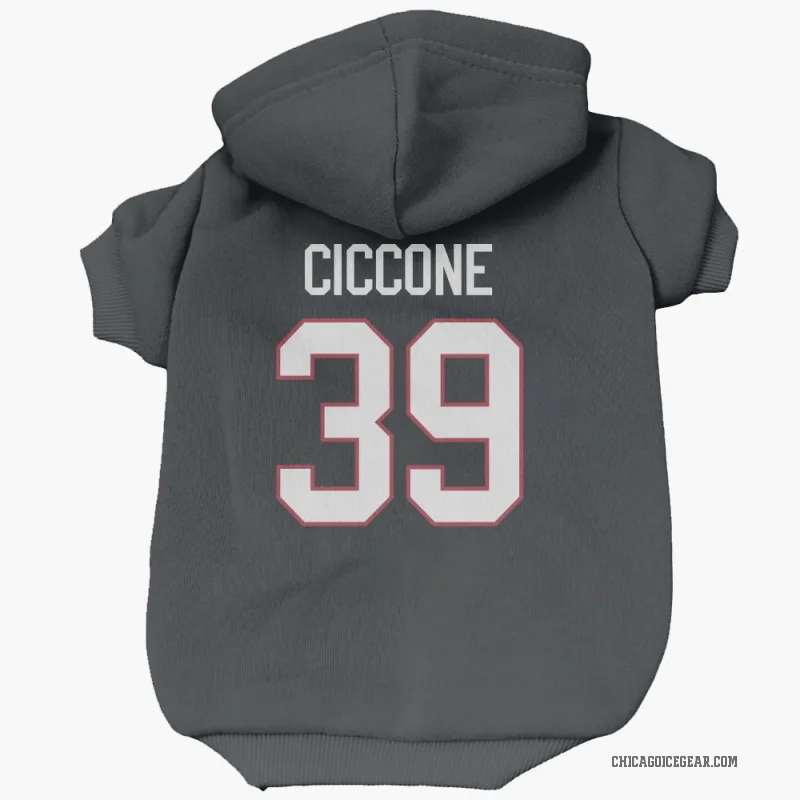 Enrico Ciccone  Black Chicago Blackhawks  Cat & Dog Pet Hoodie