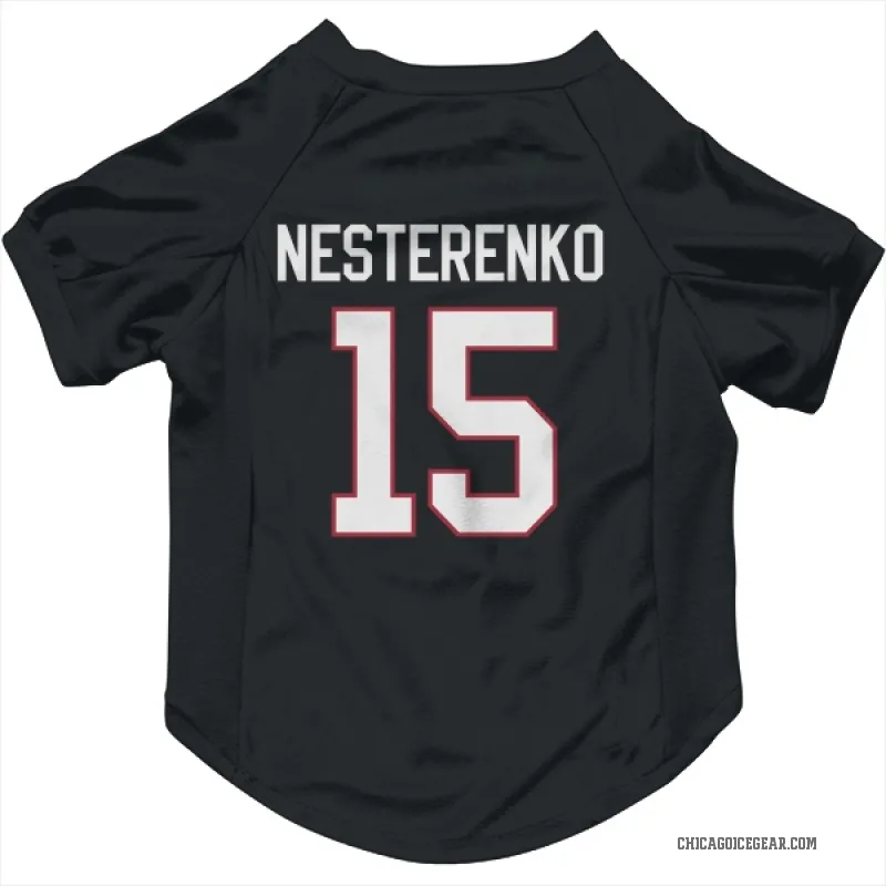 Eric Nesterenko  Black Chicago Blackhawks  Cat & Dog Pet Jersey