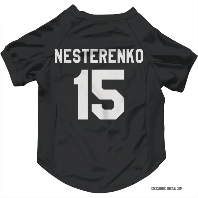 Eric Nesterenko  Black White Chicago Blackhawks  Cat & Dog Pet Jersey