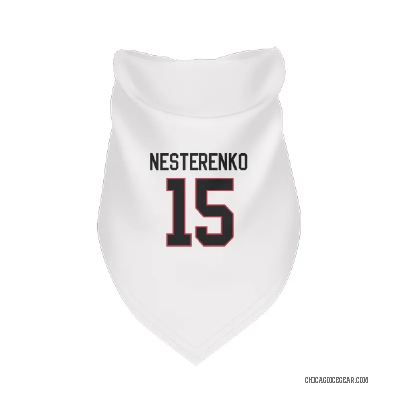 Eric Nesterenko  White Chicago Blackhawks  Cat & Dog Pet Bandana