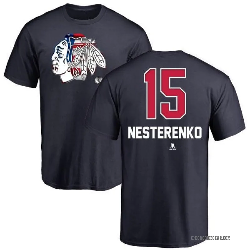 Eric Nesterenko Youth Navy Chicago Blackhawks Name and Number Banner Wave T-Shirt -