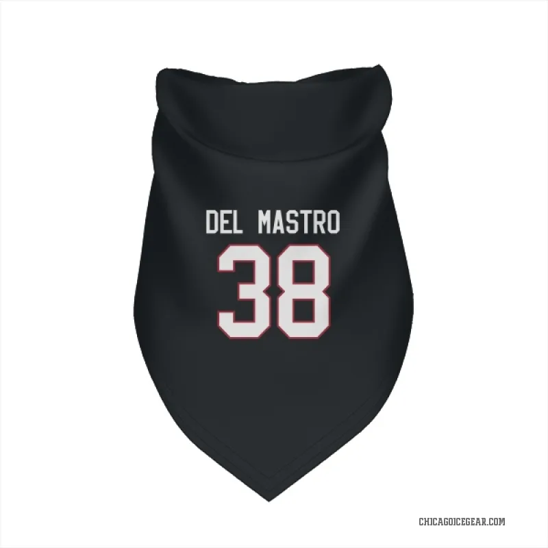 Ethan Del Mastro  Black Chicago Blackhawks  Cat & Dog Pet Bandana