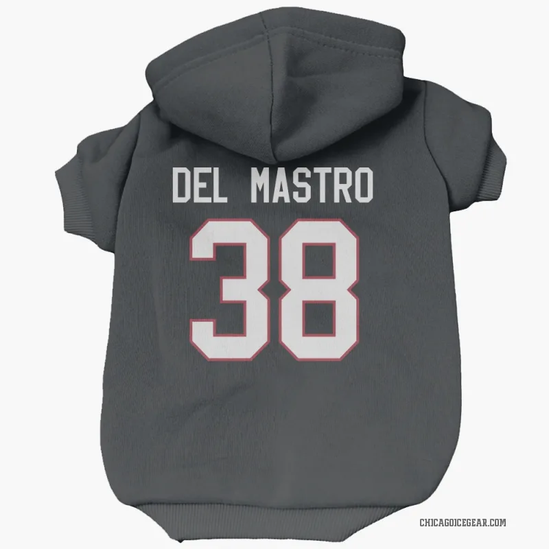 Ethan Del Mastro  Black Chicago Blackhawks  Cat & Dog Pet Hoodie