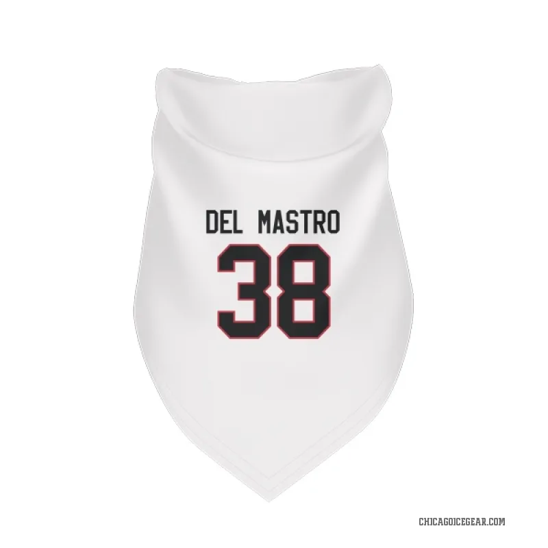 Ethan Del Mastro  White Chicago Blackhawks  Cat & Dog Pet Bandana