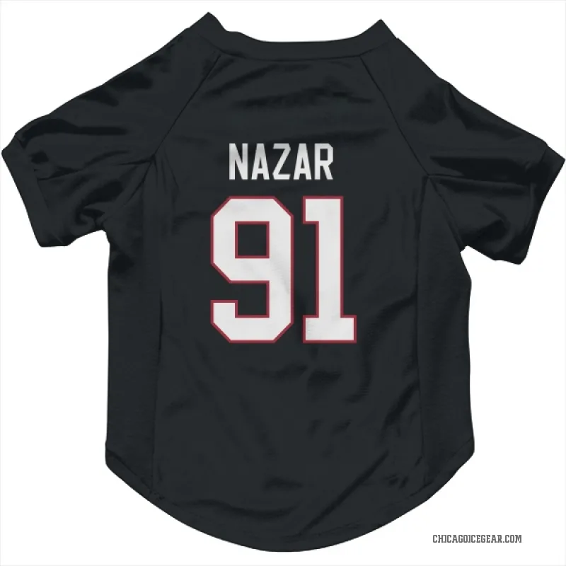 Frank Nazar  Black Chicago Blackhawks  Cat & Dog Pet Jersey