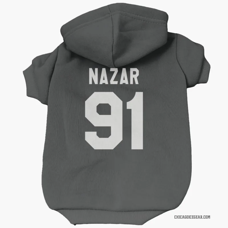 Frank Nazar  Black White Chicago Blackhawks  Cat & Dog Pet Hoodie