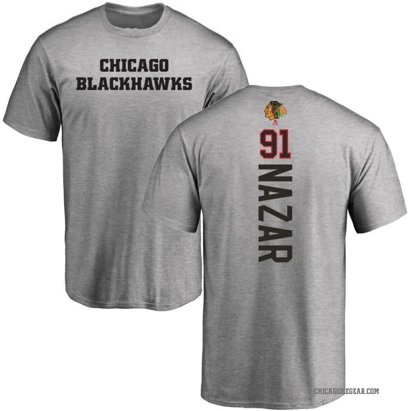 Frank Nazar Men's Ash Chicago Blackhawks Backer T-Shirt -