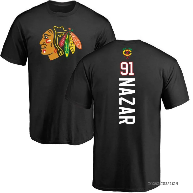 Frank Nazar Men's Black Chicago Blackhawks Backer T-Shirt -