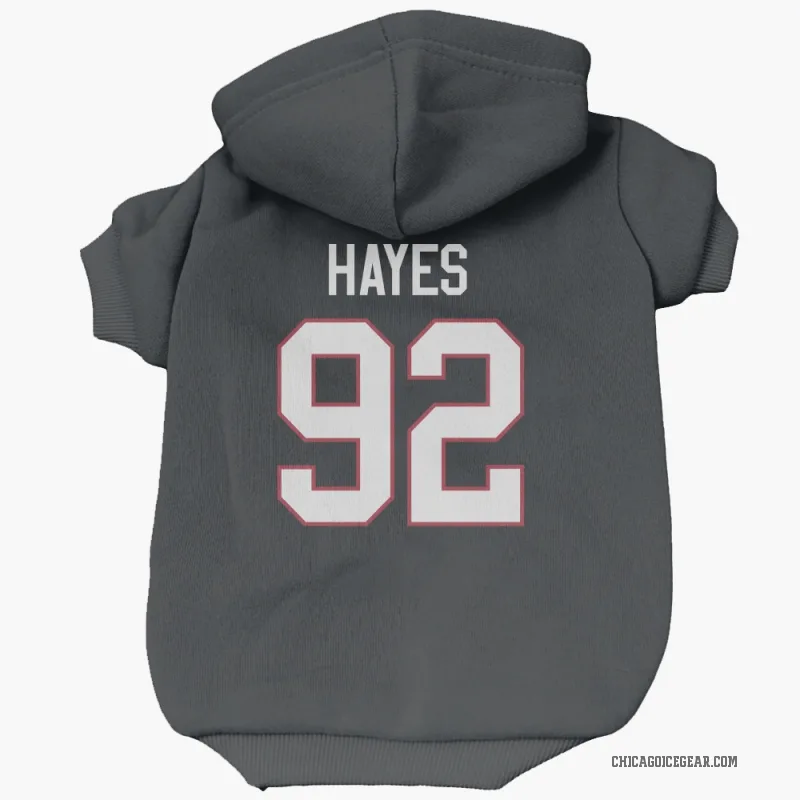 Gavin Hayes  Black Chicago Blackhawks  Cat & Dog Pet Hoodie