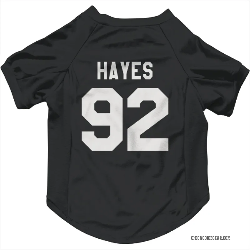 Gavin Hayes  Black White Chicago Blackhawks  Cat & Dog Pet Jersey