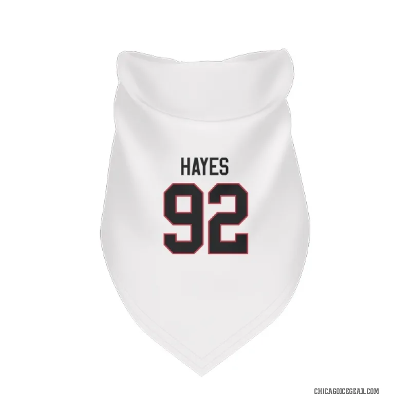 Gavin Hayes  White Chicago Blackhawks  Cat & Dog Pet Bandana