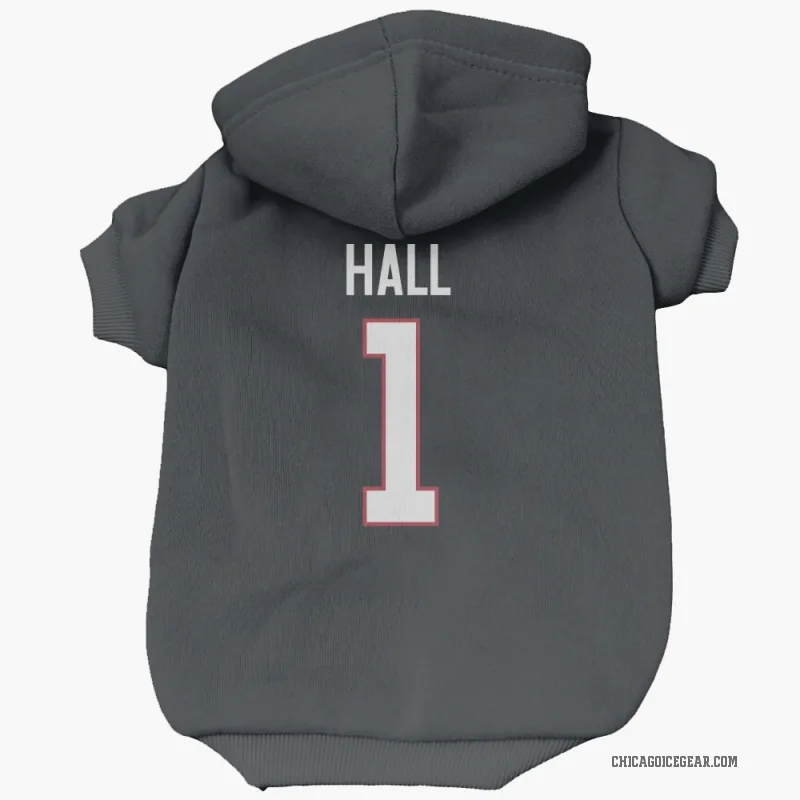 Glenn Hall  Black Chicago Blackhawks  Cat & Dog Pet Hoodie