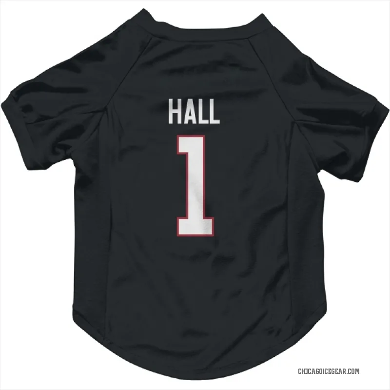 Glenn Hall  Black Chicago Blackhawks  Cat & Dog Pet Jersey