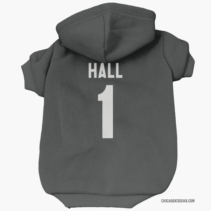 Glenn Hall  Black White Chicago Blackhawks  Cat & Dog Pet Hoodie