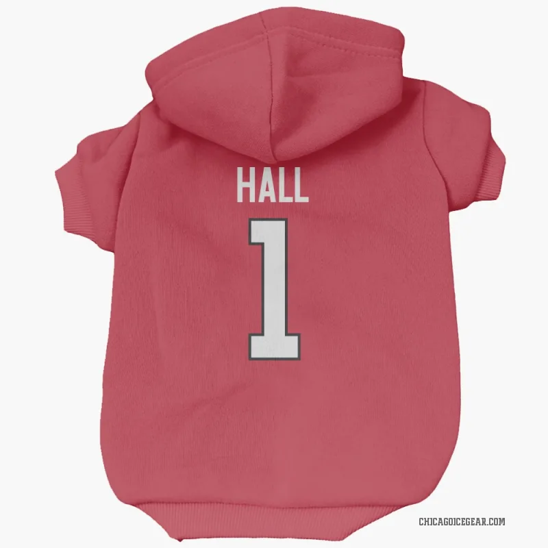 Glenn Hall  Red Chicago Blackhawks  Cat & Dog Pet Hoodie