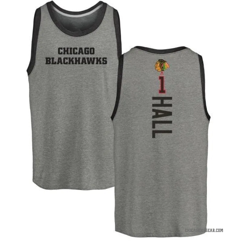 Glenn Hall Youth Ash Chicago Blackhawks Backer Tank Top -