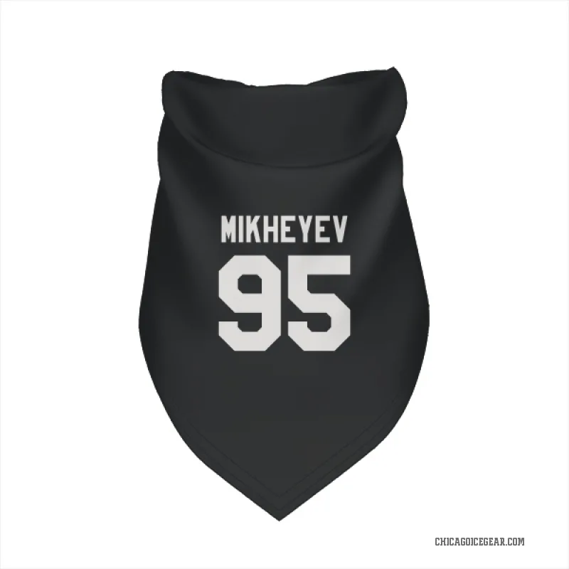 Ilya Mikheyev  Black White Chicago Blackhawks  Cat & Dog Pet Bandana