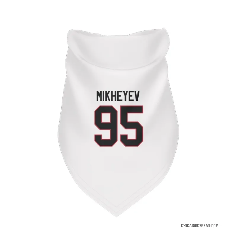 Ilya Mikheyev  White Chicago Blackhawks  Cat & Dog Pet Bandana
