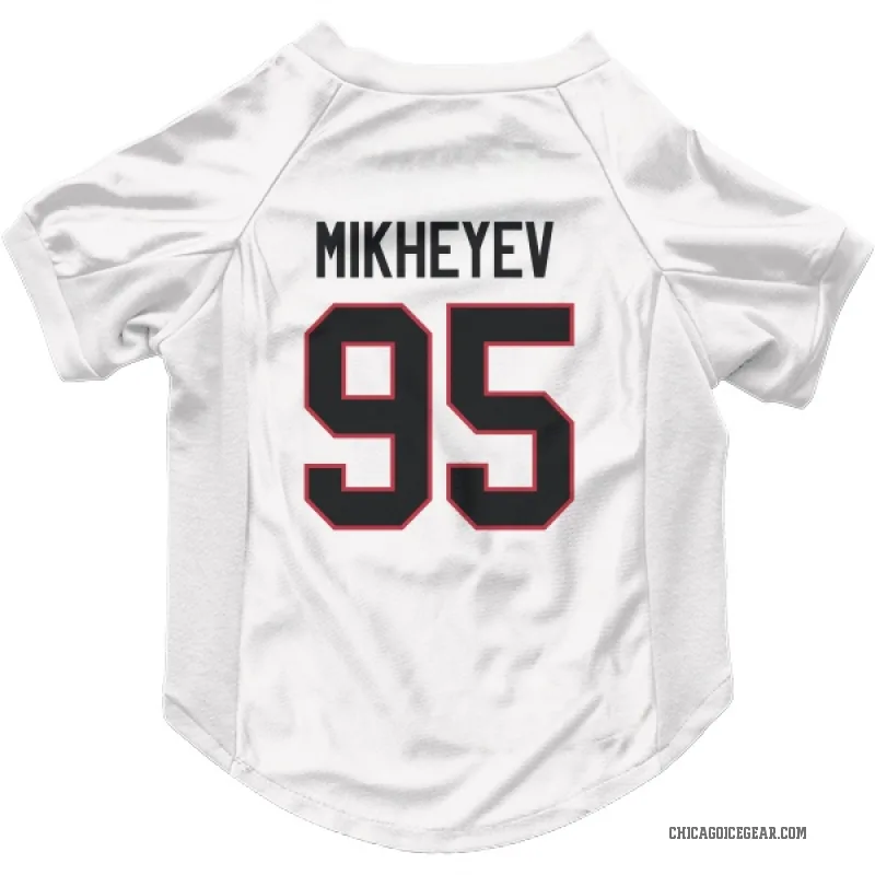 Ilya Mikheyev  White Chicago Blackhawks  Cat & Dog Pet Jersey