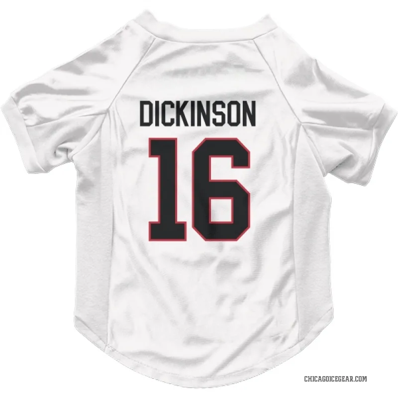 Jason Dickinson  White Chicago Blackhawks  Cat & Dog Pet Jersey