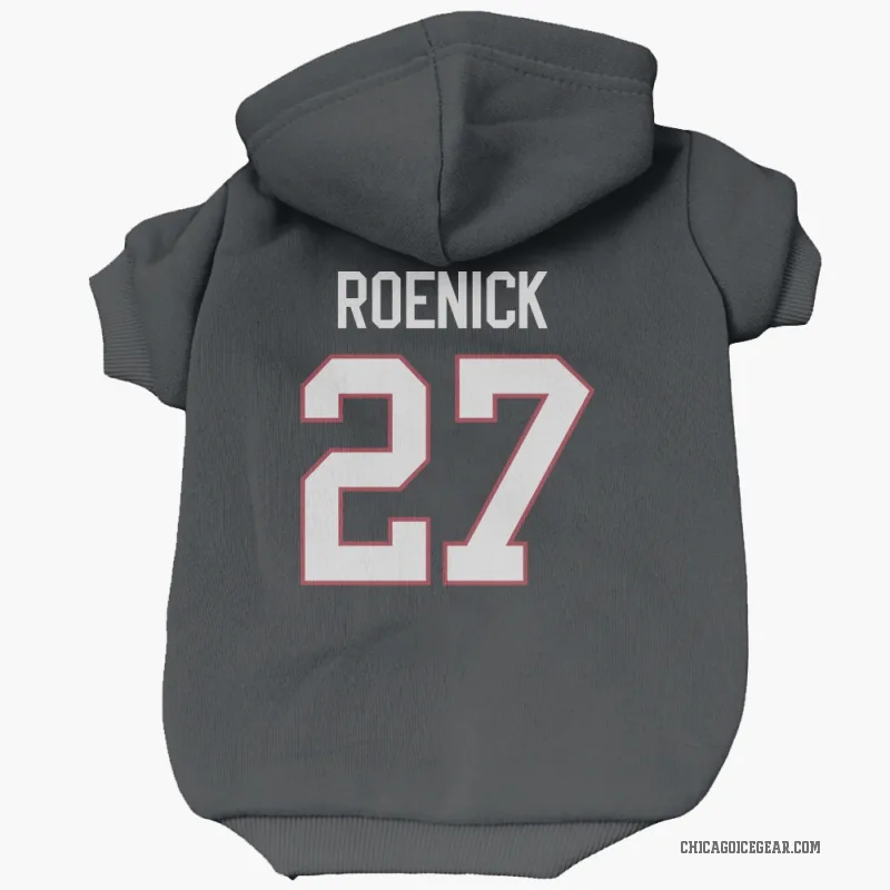 Jeremy Roenick  Black Chicago Blackhawks  Cat & Dog Pet Hoodie