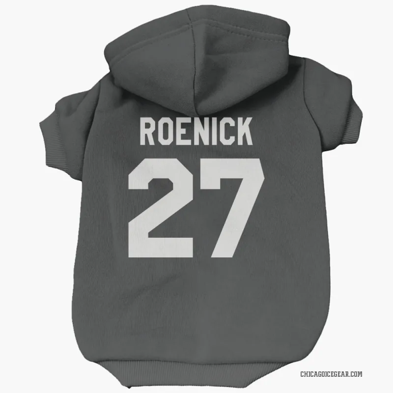 Jeremy Roenick  Black White Chicago Blackhawks  Cat & Dog Pet Hoodie