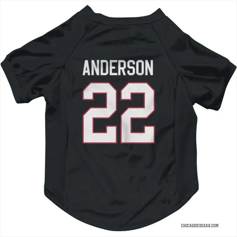 Joey Anderson  Black Chicago Blackhawks  Cat & Dog Pet Jersey