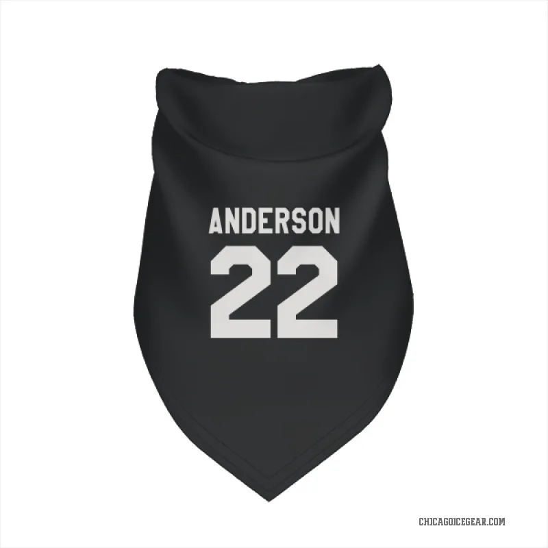Joey Anderson  Black White Chicago Blackhawks  Cat & Dog Pet Bandana